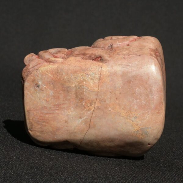 🗿 Title:Ancient Chavín Jaguar Head Carving – Quartz-Granite with Green Stone Inlays – Pre-Columbian Ritual Sculpture from Peru - Imagen 9