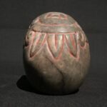 🏷️Granite Skull Sculpture 1600g – Two-Headed Serpent & Feline Motif, Hand Carved - Imagen 2