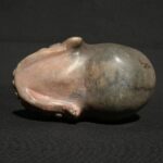 🏷️Granite Skull Sculpture 1600g – Two-Headed Serpent & Feline Motif, Hand Carved - Imagen 6
