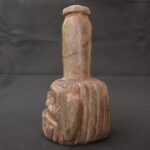 🏷️Chavín Granite Ritual Bottle 2001g – Feline Face, Pre-Columbian Style Sculpture - Imagen 2