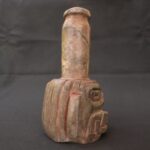 🏷️Chavín Granite Ritual Bottle 2001g – Feline Face, Pre-Columbian Style Sculpture - Imagen 4