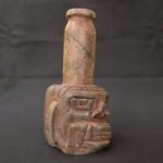 🏷️Chavín Granite Ritual Bottle 2001g – Feline Face, Pre-Columbian Style Sculpture - Imagen 5