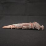 🏷️Condor Ritual Scepter 800g – Granite & Quartz, Feline Figure, Turquoise Inlays - Imagen 5