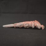 🏷️Condor Ritual Scepter 600g – Granite Stone, Turquoise Eyes, Seated Figure Carving - Imagen 3