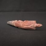 🏷️Condor Ritual Scepter 600g – Granite Stone, Turquoise Eyes, Seated Figure Carving - Imagen 5