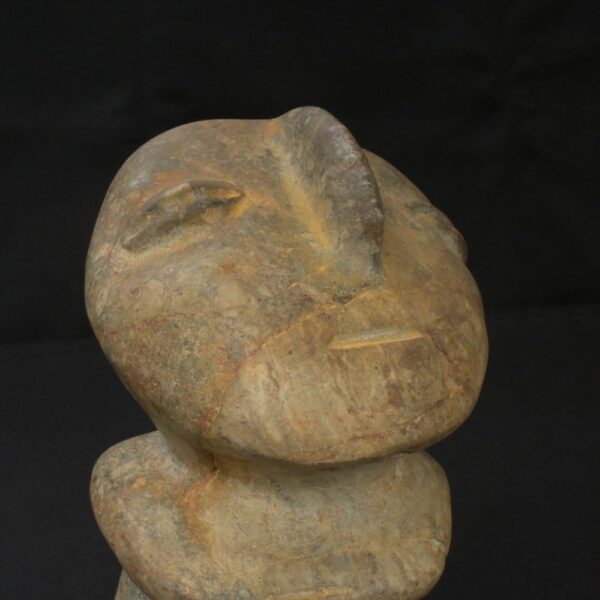 Inca stone figure with quartz and granite veins, pre-Columbian art - Imagen 8