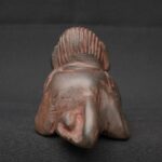 Moche Ritual Monkey Vessel Granite Stone Inlaid Turquoise PreColumbian Art - Imagen 2