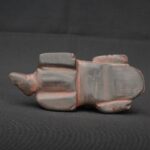 Moche Ritual Monkey Vessel Granite Stone Inlaid Turquoise PreColumbian Art - Imagen 6
