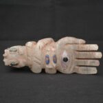 Moche Quartz Ritual Hand Sculpture Inlay Obsidian Amethyst Turquoise Art