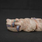 Moche Quartz Ritual Hand Sculpture Inlay Obsidian Amethyst Turquoise Art - Imagen 7