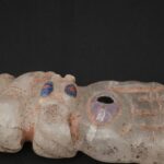 Moche Quartz Ritual Hand Sculpture Inlay Obsidian Amethyst Turquoise Art - Imagen 8