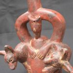 🟩Sican Ritual Bottle with Two Felines – Pre-Columbian Ceramic Artifact - Imagen 8