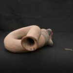 🟩Moche Ritual Fox Horn – Pre-Columbian Ceramic Trumpet Instrument - Imagen 4