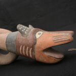 🟩Moche Ritual Fox Horn – Pre-Columbian Ceramic Trumpet Instrument - Imagen 7