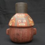 🟩Paracas Ritual Bottle – Ceramic Vessel with Double Serpent - Imagen 3