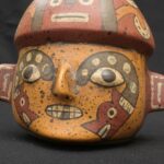 🟩Paracas Ritual Bottle – Ceramic Vessel with Double Serpent - Imagen 9