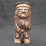 Tiahuanaco Ritual Bottle – Chubby Man with Toad on Back
