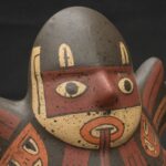 Nazca Ritual Bird Vessel with 9 Faces – Pre-Columbian Ceramic Artifact - Imagen 5