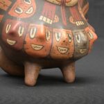 Nazca Ritual Bird Vessel with 9 Faces – Pre-Columbian Ceramic Artifact - Imagen 7