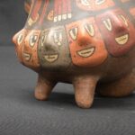 Nazca Ritual Bird Vessel with 9 Faces – Pre-Columbian Ceramic Artifact - Imagen 10