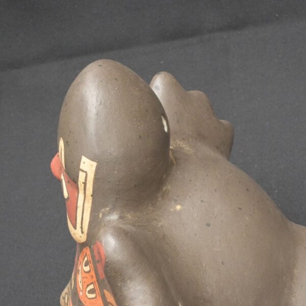 Nazca Ritual Bird Vessel with 9 Faces – Pre-Columbian Ceramic Artifact - Imagen 11