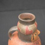 Paracas Ritual Bottle – Man Figure with Mythical Creatures Design - Imagen 5