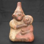 Moche Intimate Couple Vessel – Pre-Columbian Ceramic Ritual Piece