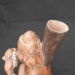Moche Musician Figurine – Pre-Columbian Ceramic with Antara Flute - Imagen 7
