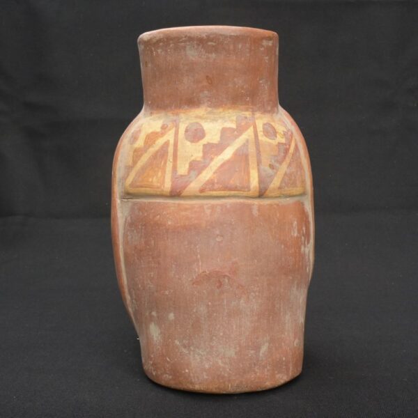 Moche Portrait Vessel – Pre-Columbian Ceramic with Ritual Expression - Imagen 3