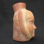 Moche Portrait Vessel – Pre-Columbian Ceramic with Ritual Expression - Imagen 4