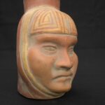 Moche Portrait Vessel – Pre-Columbian Ceramic with Ritual Expression - Imagen 6