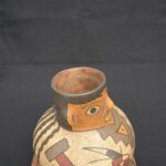🔷Nasca Ceramic Bottle – Pre-Columbian Woman Motif, Artifact from Peru - Imagen 5