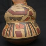 🔷Nasca Ceramic Bottle – Pre-Columbian Woman Motif, Artifact from Peru - Imagen 7