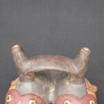 🎨 Double-Spout Nazca Bottle – Stylized Fish Motif - Imagen 6