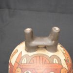 🌞 Nazca Ritual Bottle – Ceramic with Mythical Human Figure Art - Imagen 5