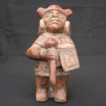 ⚔️ Moche Warrior Figurine – Ceramic Ritual Sculpture from Ancient Peru
