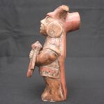 ⚔️ Moche Warrior Figurine – Ceramic Ritual Sculpture from Ancient Peru - Imagen 2