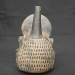 🌽 Moche Whistling Vessel – Andean Corn Spirit Ceramic Flute Sculpture - Imagen 3