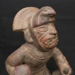 🛡️ Moche Warrior-Priest Figurine – Fierce Handcrafted Ritual Sculpture - Imagen 6