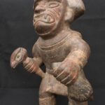 🛡️ Moche Warrior-Priest Figurine – Fierce Handcrafted Ritual Sculpture - Imagen 9