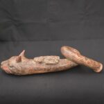 🎺 Moche Feline Trumpet – Curved Ritual Ceramic Wind Instrument - Imagen 2