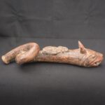 🎺 Moche Feline Trumpet – Curved Ritual Ceramic Wind Instrument - Imagen 5