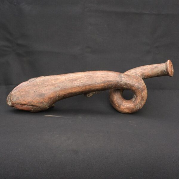 🎺 Moche Feline Trumpet – Curved Ritual Ceramic Wind Instrument - Imagen 9