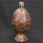Inca Ceramic Bottle with Feline Heads 🐾 – Handcrafted Ritual Vessel - Imagen 3