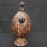Inca Ceramic Bottle with Feline Heads 🐾 – Handcrafted Ritual Vessel - Imagen 5