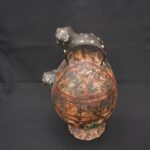 Inca Ceramic Bottle with Feline Heads 🐾 – Handcrafted Ritual Vessel - Imagen 6