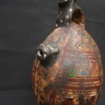 Inca Ceramic Bottle with Feline Heads 🐾 – Handcrafted Ritual Vessel - Imagen 7