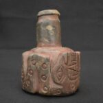 Chavín ritual stone bottle with a two-headed serpent engraving - Imagen 4