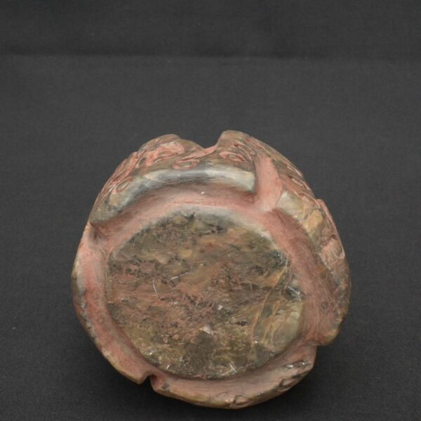 Chavín ritual stone bottle with a two-headed serpent engraving - Imagen 11