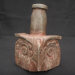 Chavín Stone Ritual Bottle with Owl Motif and Ceremonial Engraving